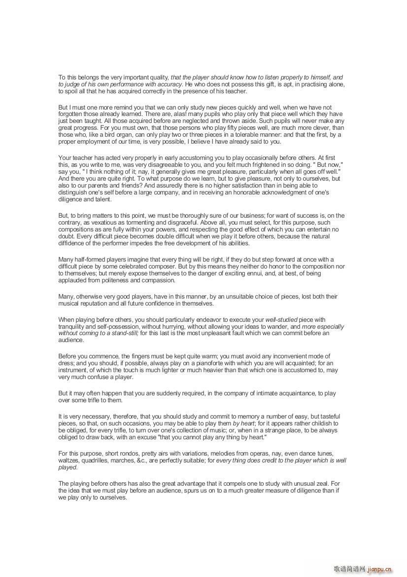 Czerny Piano Letters(钢琴谱)14