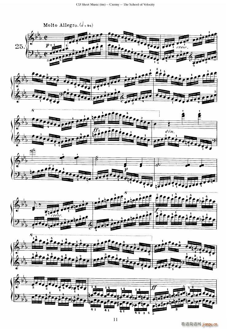 Czerny op 299 Schule der Gel ufigkeit 2(钢琴谱)11