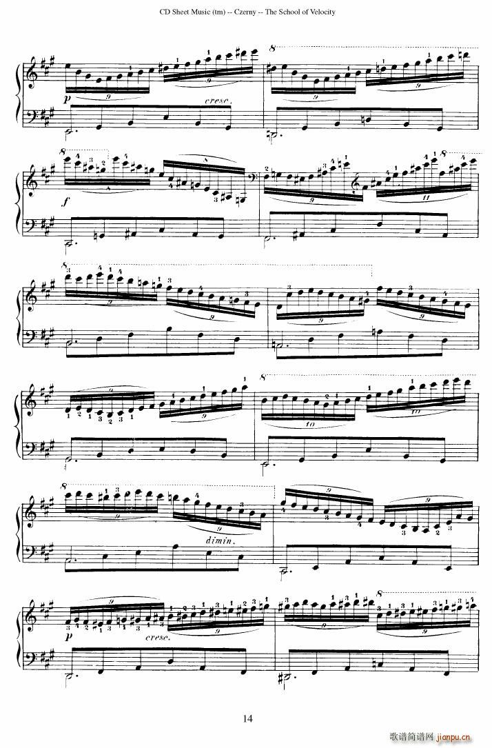 Czerny op 299 Schule der Gel ufigkeit 2(钢琴谱)14