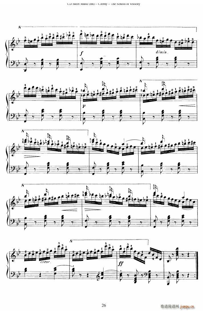 Czerny op 299 Schule der Gel ufigkeit 2(钢琴谱)26