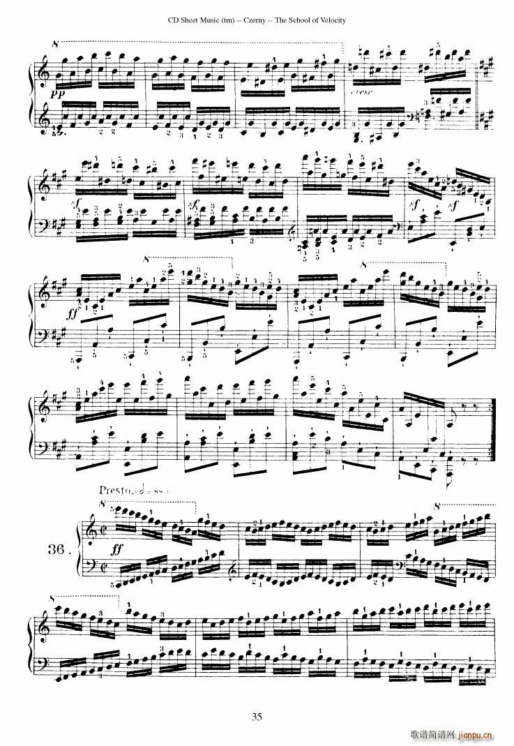 Czerny op 299 Schule der Gel ufigkeit 2(钢琴谱)35