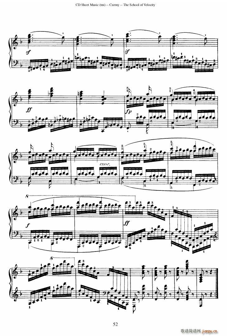 Czerny op 299 Schule der Gel ufigkeit 2(钢琴谱)52