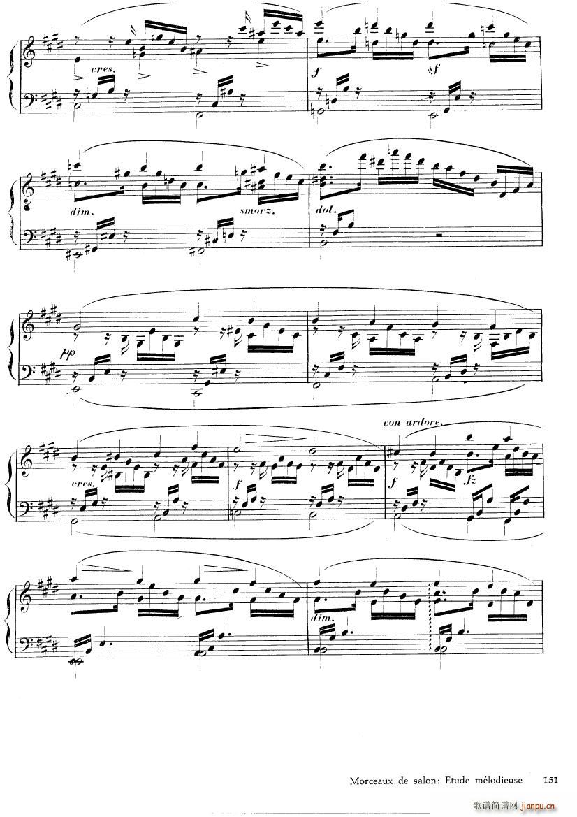 Czerny Etude mélodieuse op 795 No 3(钢琴谱)3