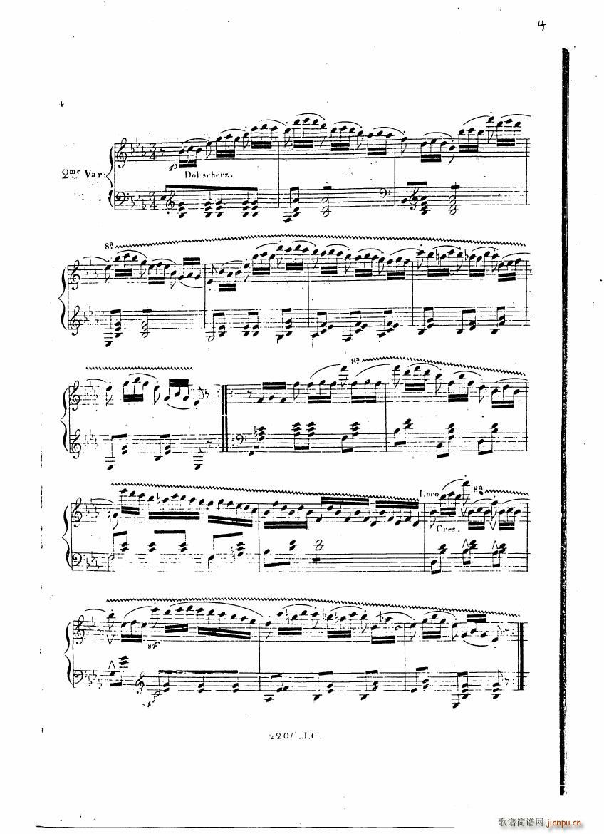 Czerny Variations brillantes(钢琴谱)3