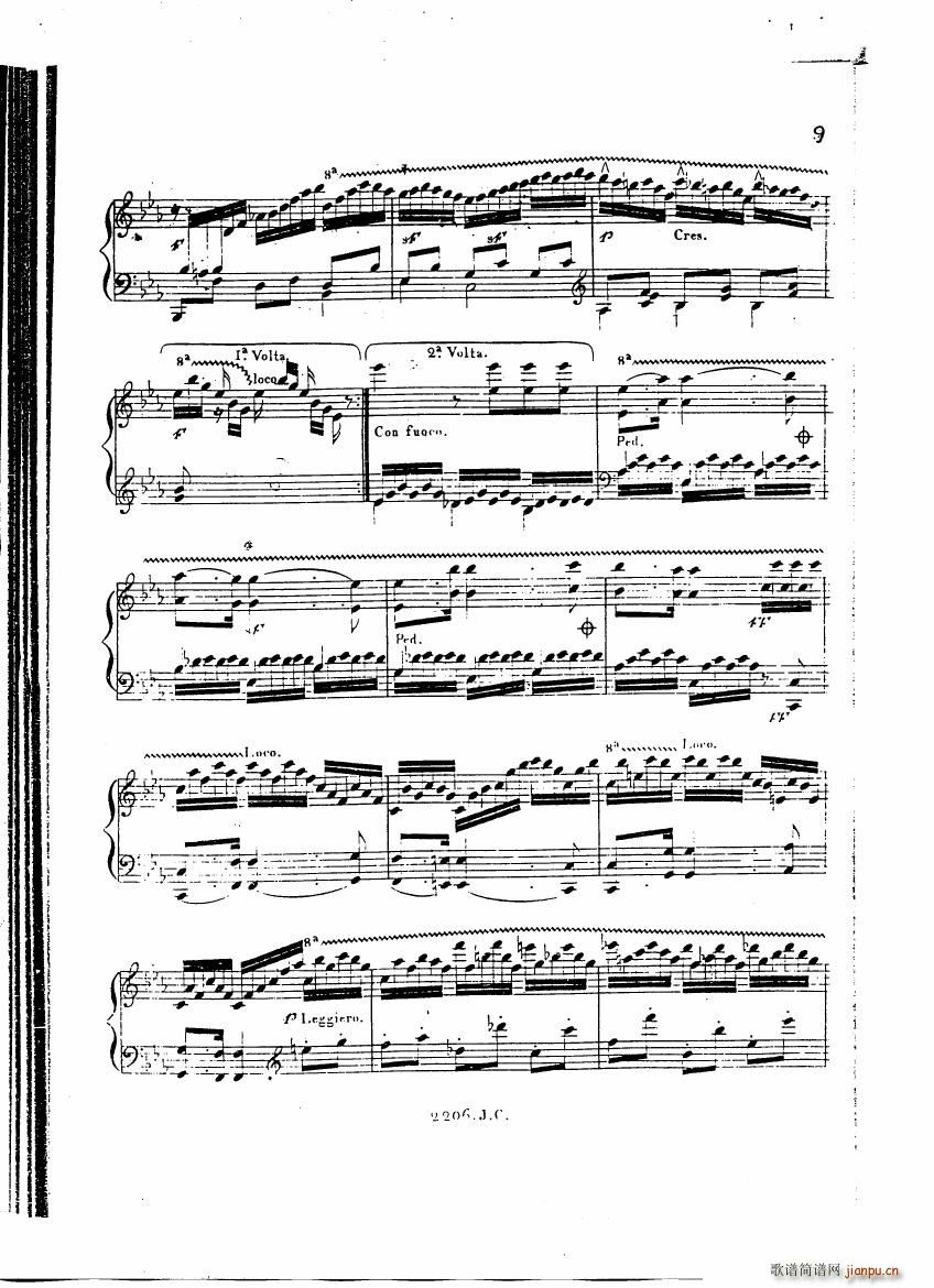 Czerny Variations brillantes(钢琴谱)8