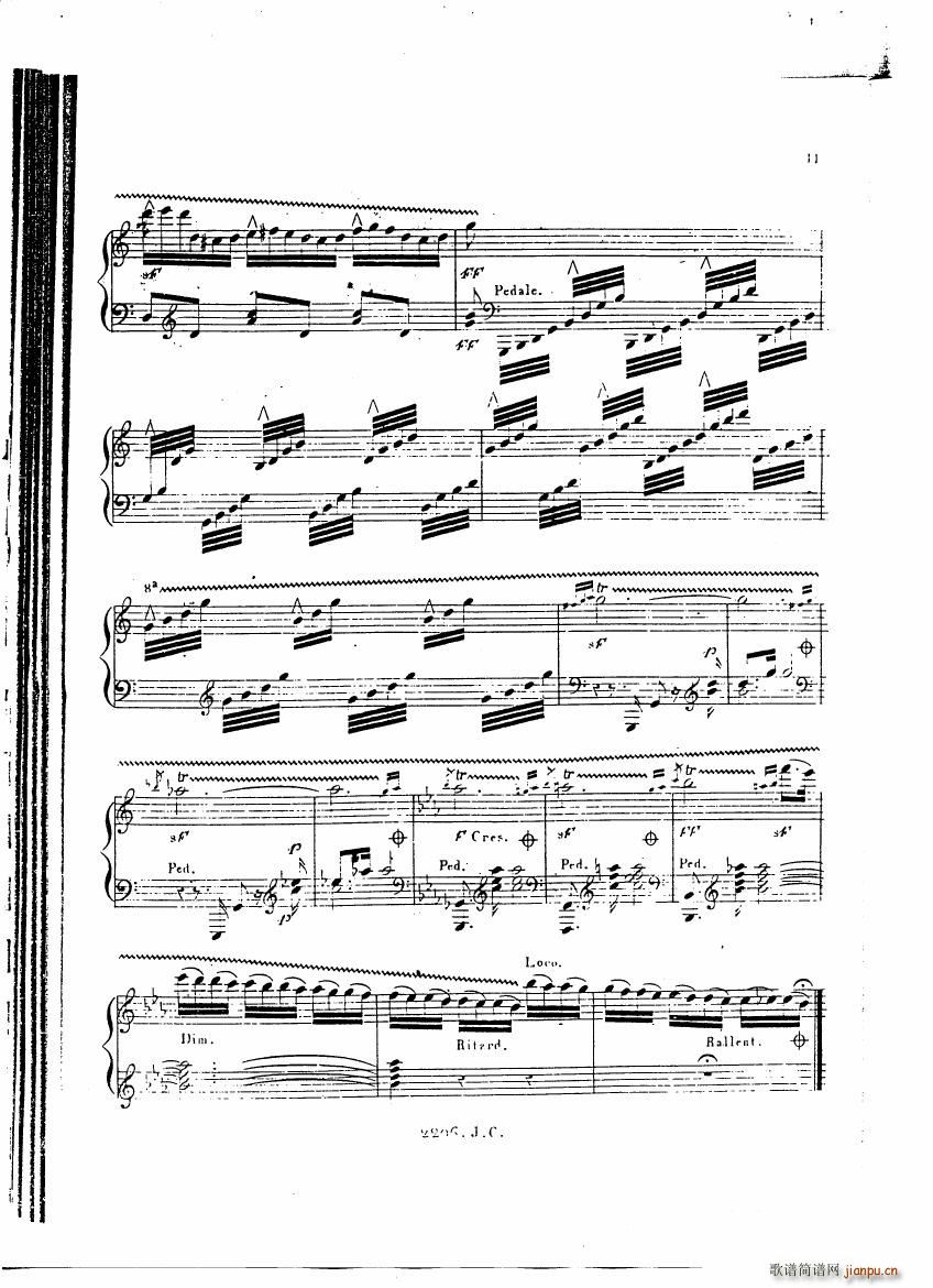 Czerny Variations brillantes(钢琴谱)10