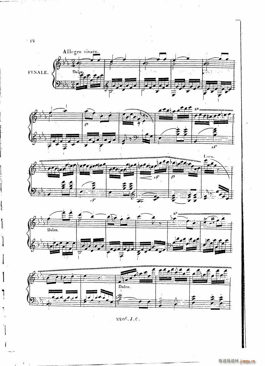 Czerny Variations brillantes(钢琴谱)11