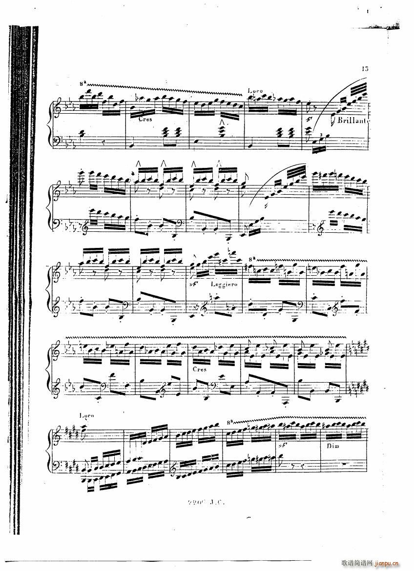 Czerny Variations brillantes(钢琴谱)12