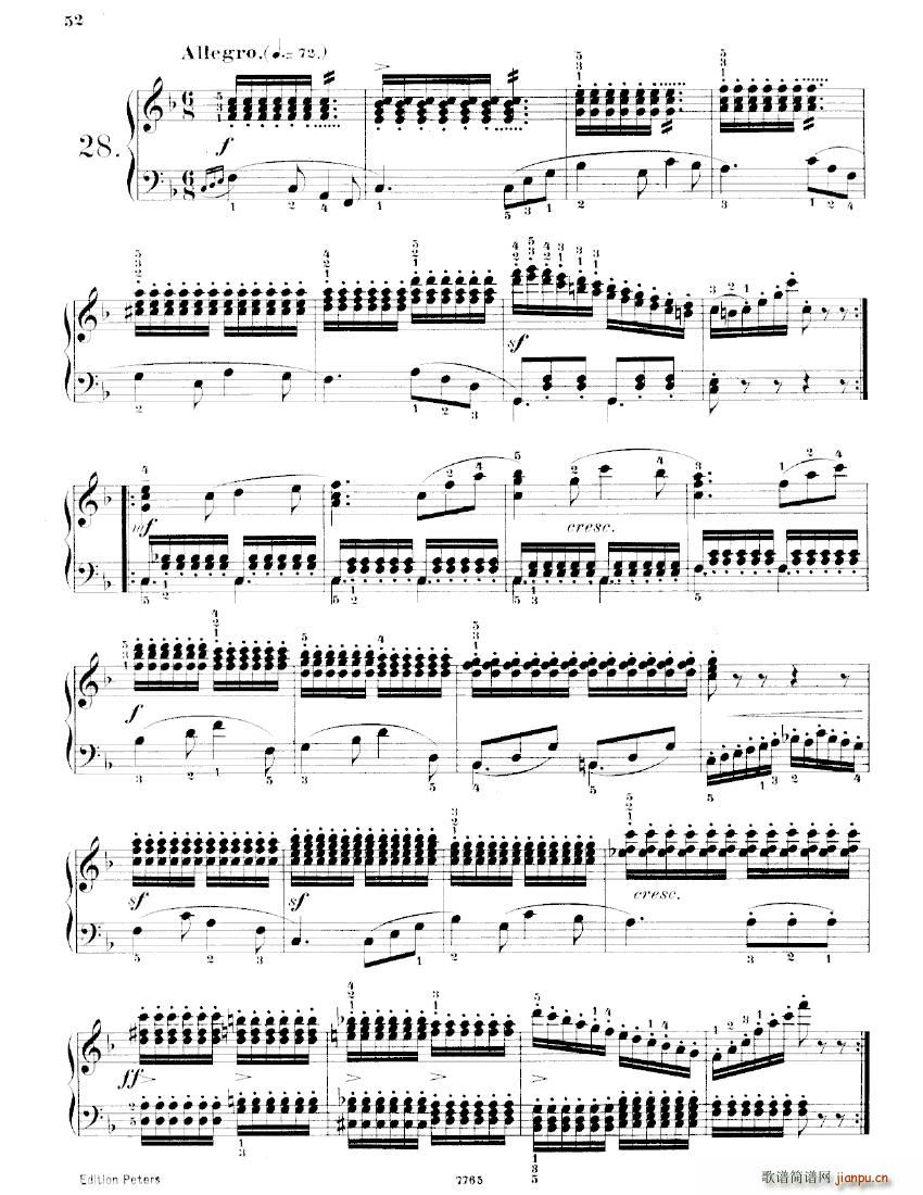Czerny Studies of Mechanism Op849 二(钢琴谱)12