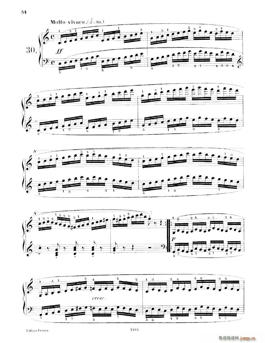 Czerny Studies of Mechanism Op849 二(钢琴谱)14