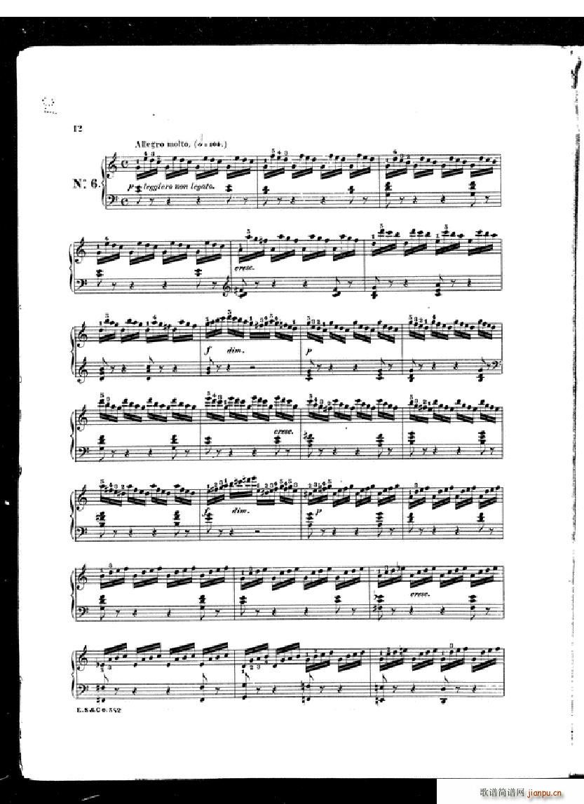 Czerny School of Velocity book 1 Op 299(钢琴谱)10