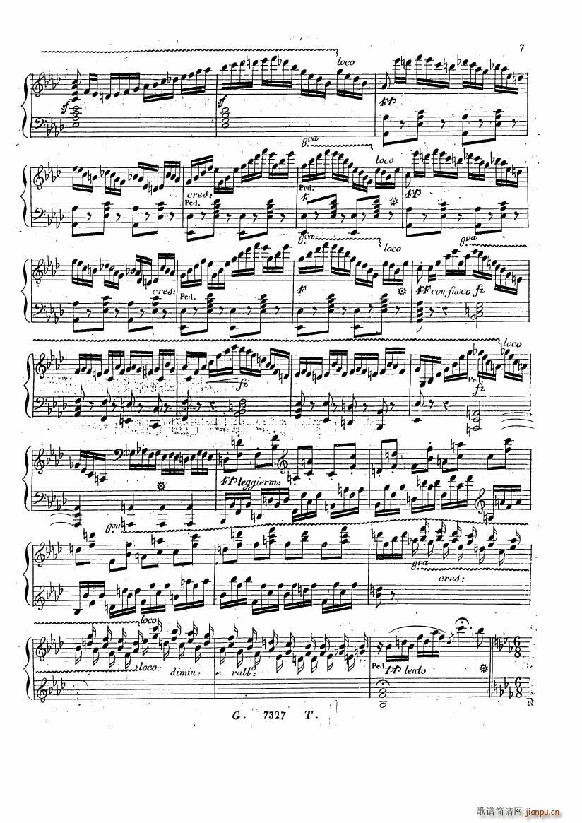 Czerny Fantasy on IL FRIOSO Op 328(钢琴谱)7