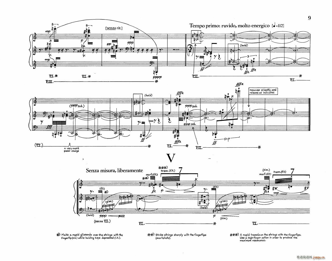 Crumb Five Pieces for Piano(钢琴谱)7