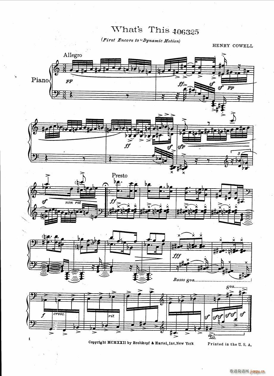 Cowell What is this(钢琴谱)3