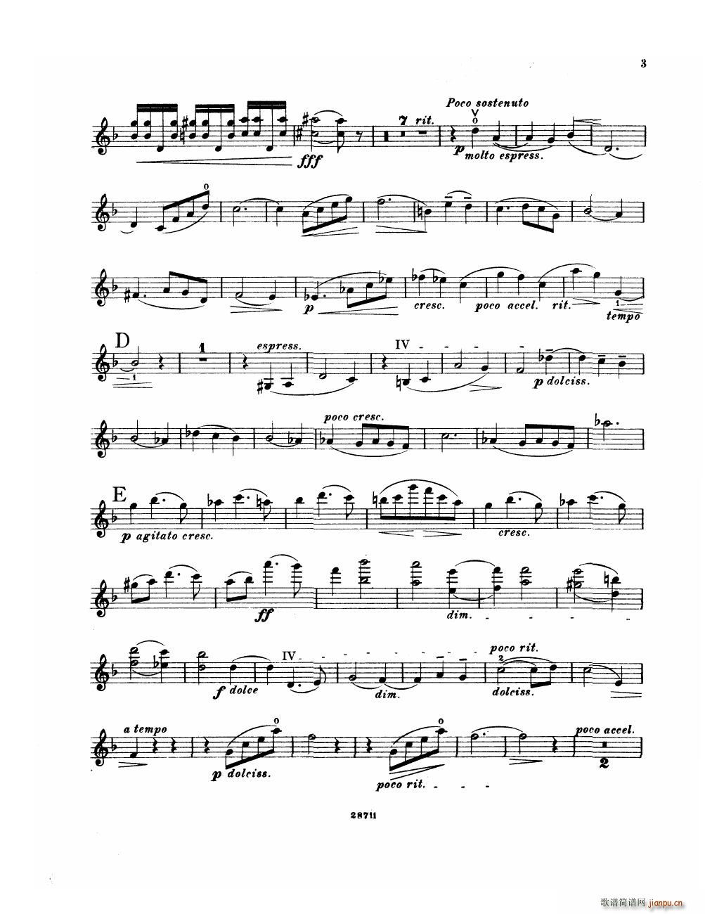 Bowen Suite for violin and piano violin part(钢琴谱)3