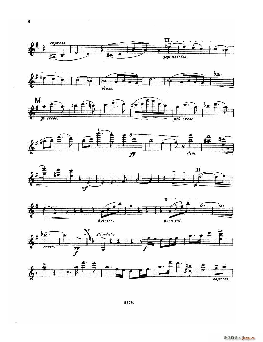 Bowen Suite for violin and piano violin part(钢琴谱)6