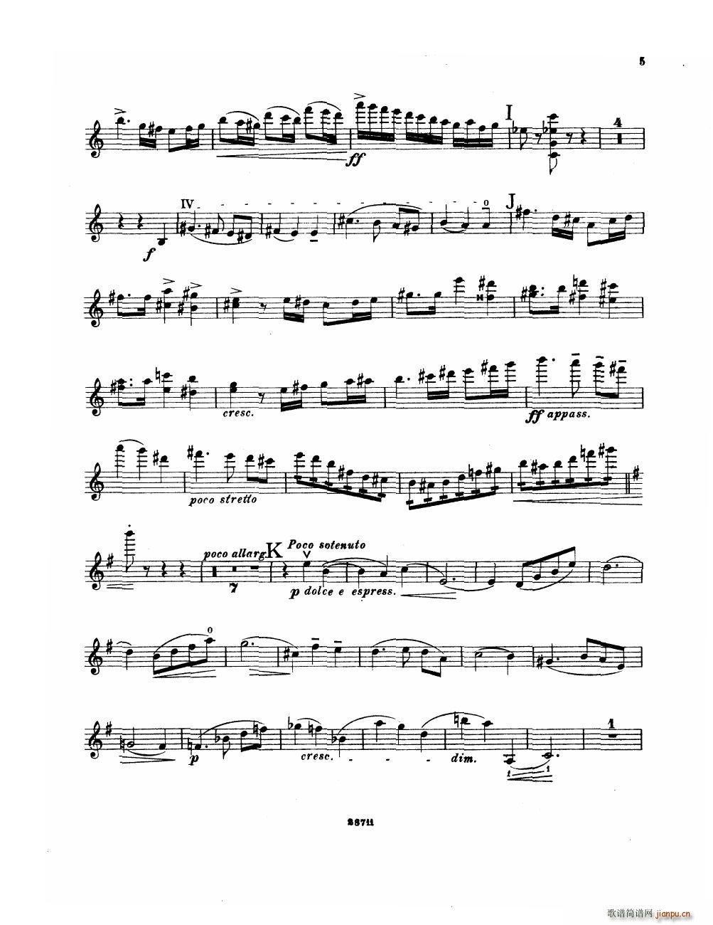 Bowen Suite for violin and piano violin part(钢琴谱)5