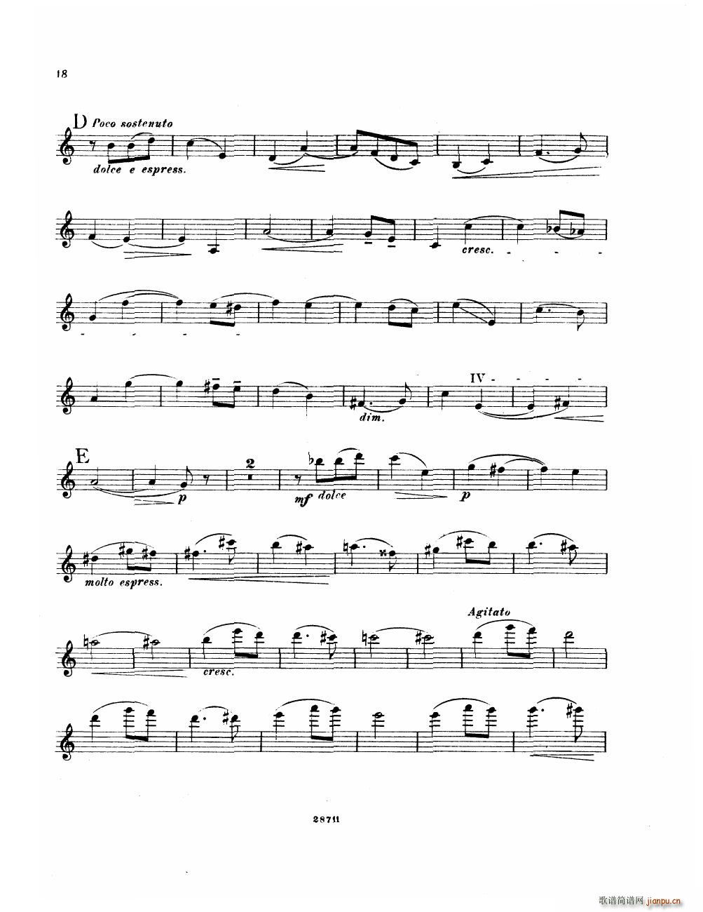 Bowen Suite for violin and piano violin part(钢琴谱)18