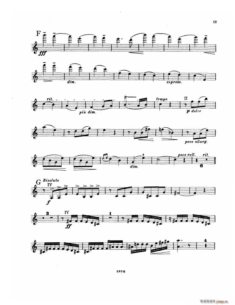 Bowen Suite for violin and piano violin part(钢琴谱)19