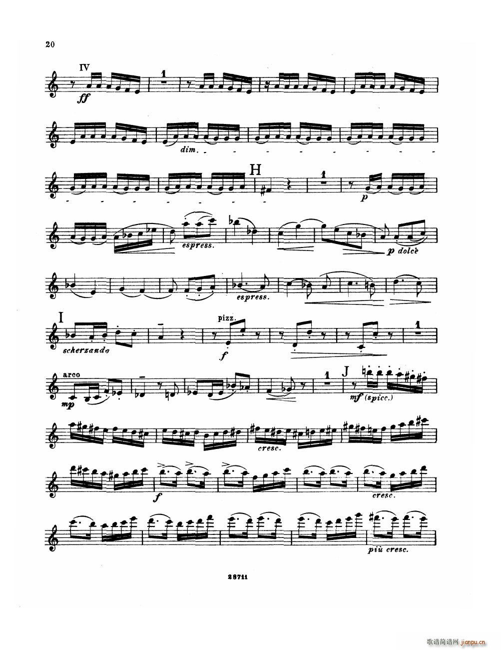 Bowen Suite for violin and piano violin part(钢琴谱)20