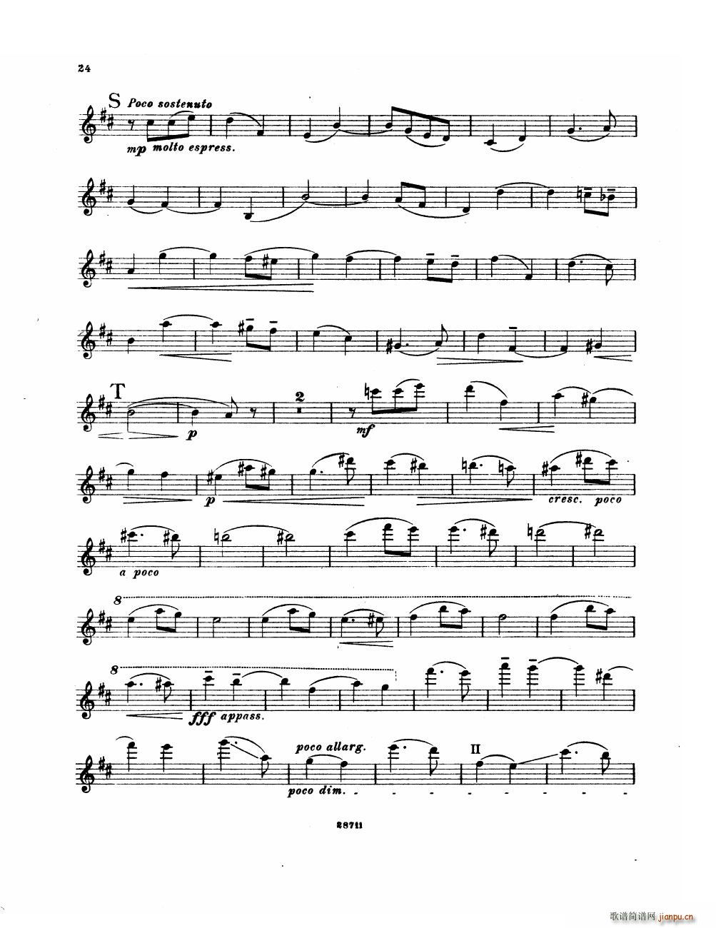 Bowen Suite for violin and piano violin part(钢琴谱)24