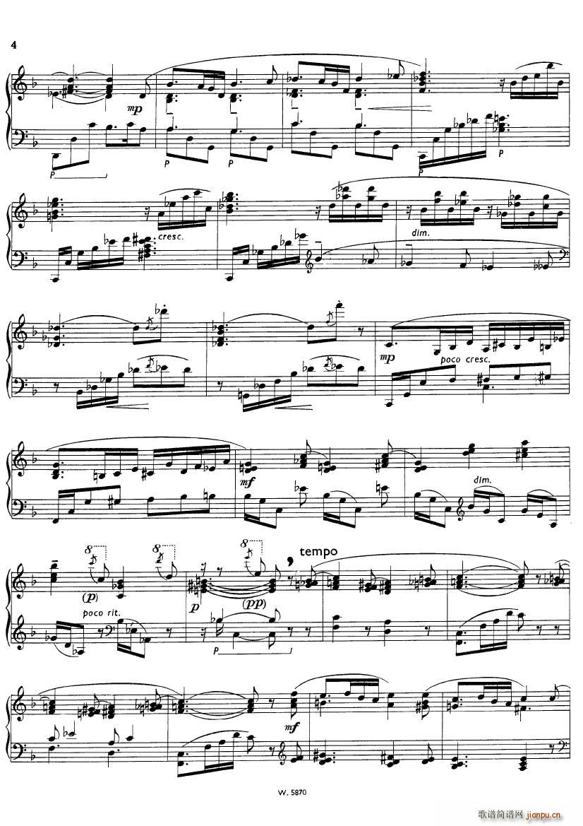 Bowen Siciliano and Toccatina Op 128(钢琴谱)3