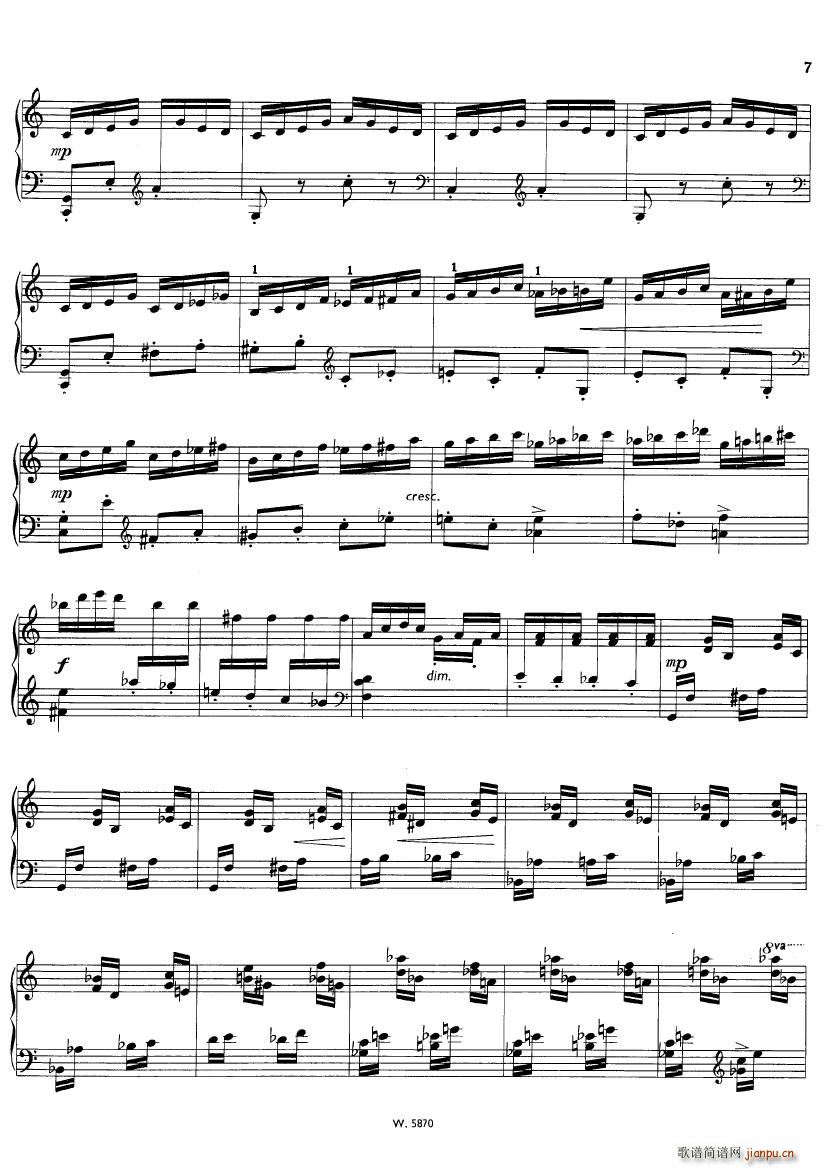 Bowen Siciliano and Toccatina Op 128(钢琴谱)6