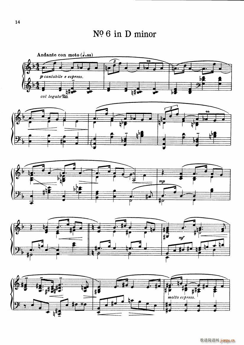 Bowen Op102 24 Preludes 04 06(钢琴谱)5