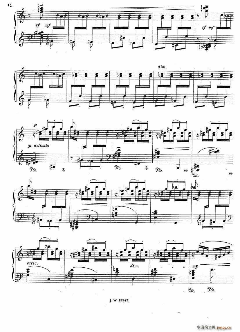 Bowen Op39 Moto perpetuo(钢琴谱)3