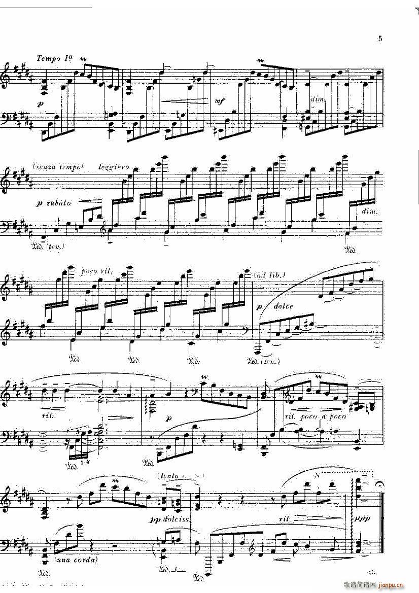 Bowen Op 86 Reverie(钢琴谱)5