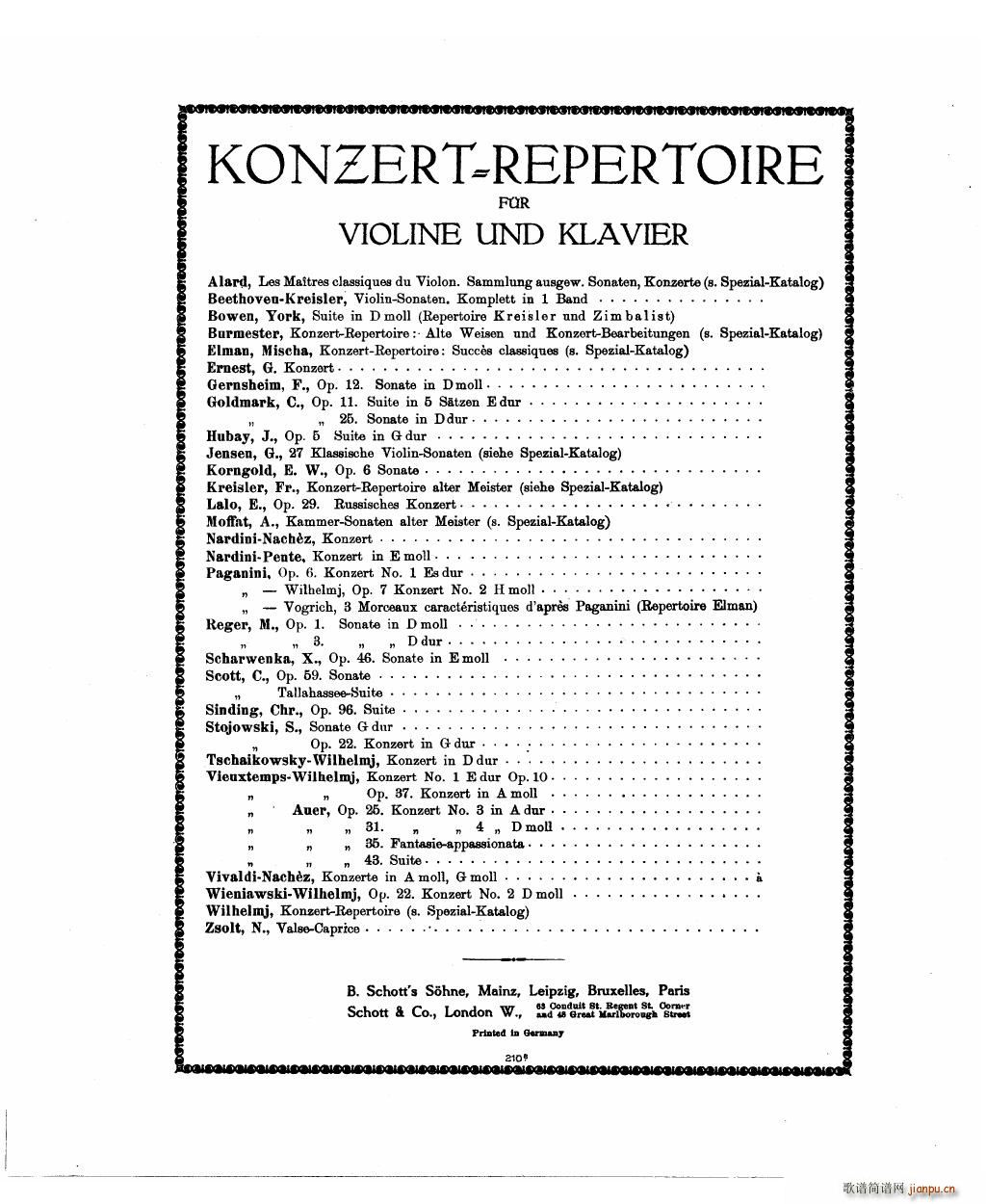 Bowen Humoresque for violin and piano(钢琴谱)14