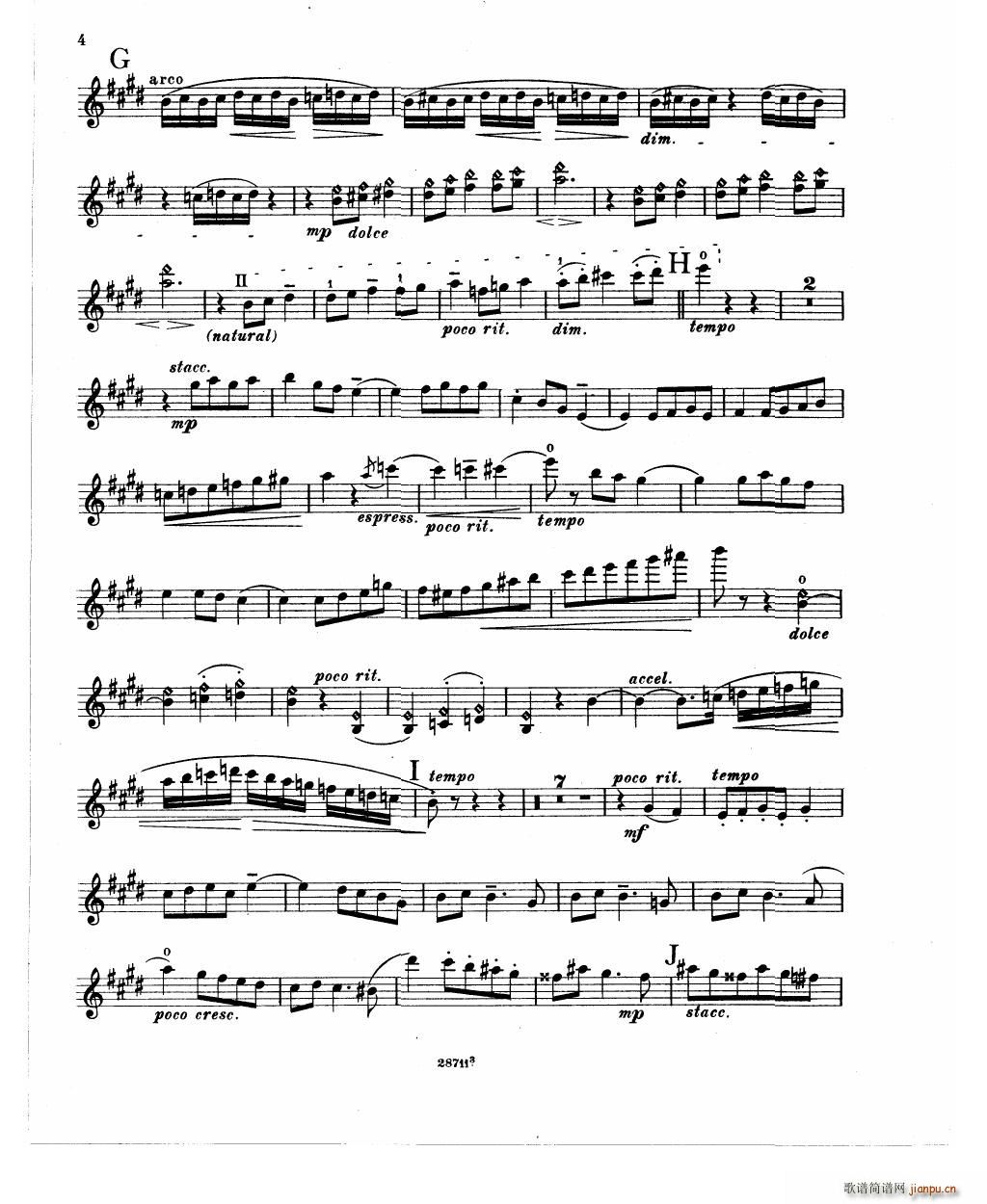 Bowen Humoresque for violin and piano(钢琴谱)20