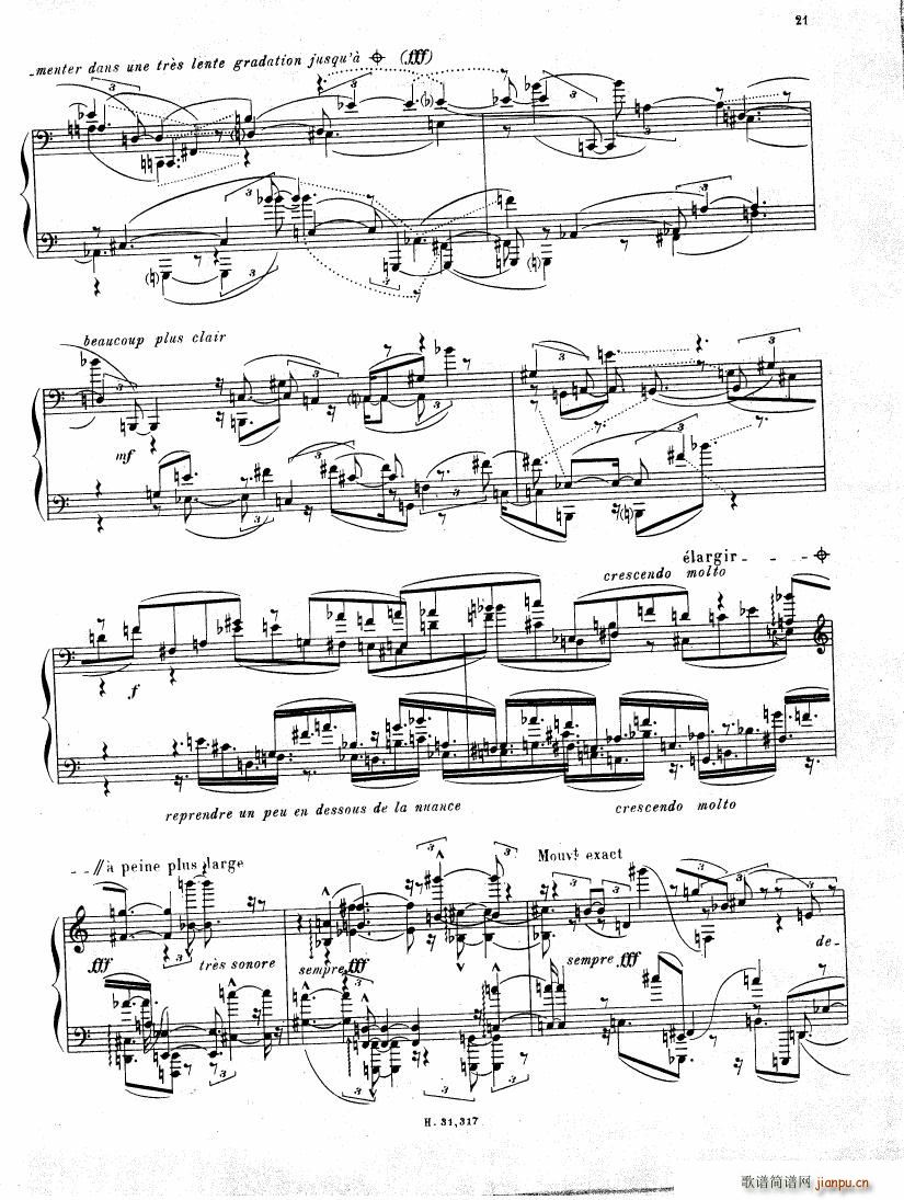 Pierre Boulez Sonata No 2 1 24(钢琴谱)21