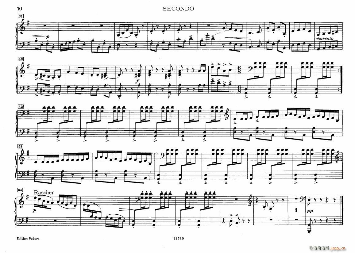 Bresgen Kuckucksuite for piano 4hands(钢琴谱)7