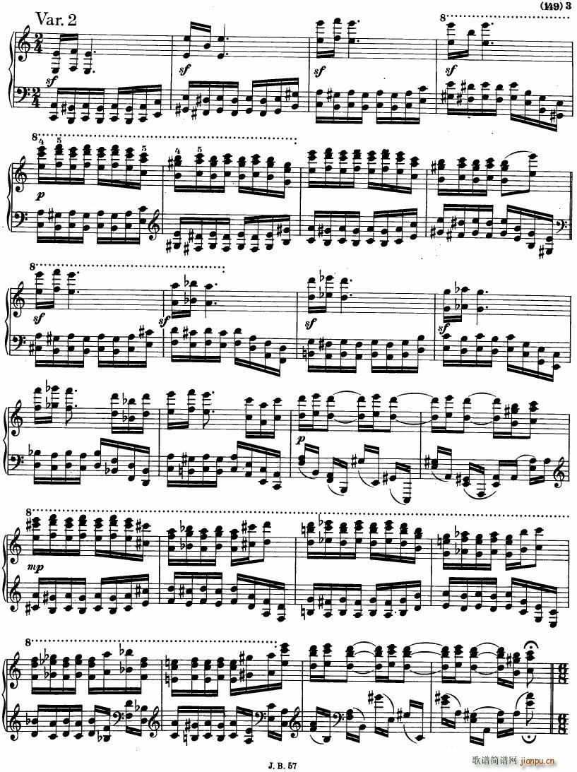 Paganini Vars 1(钢琴谱)3