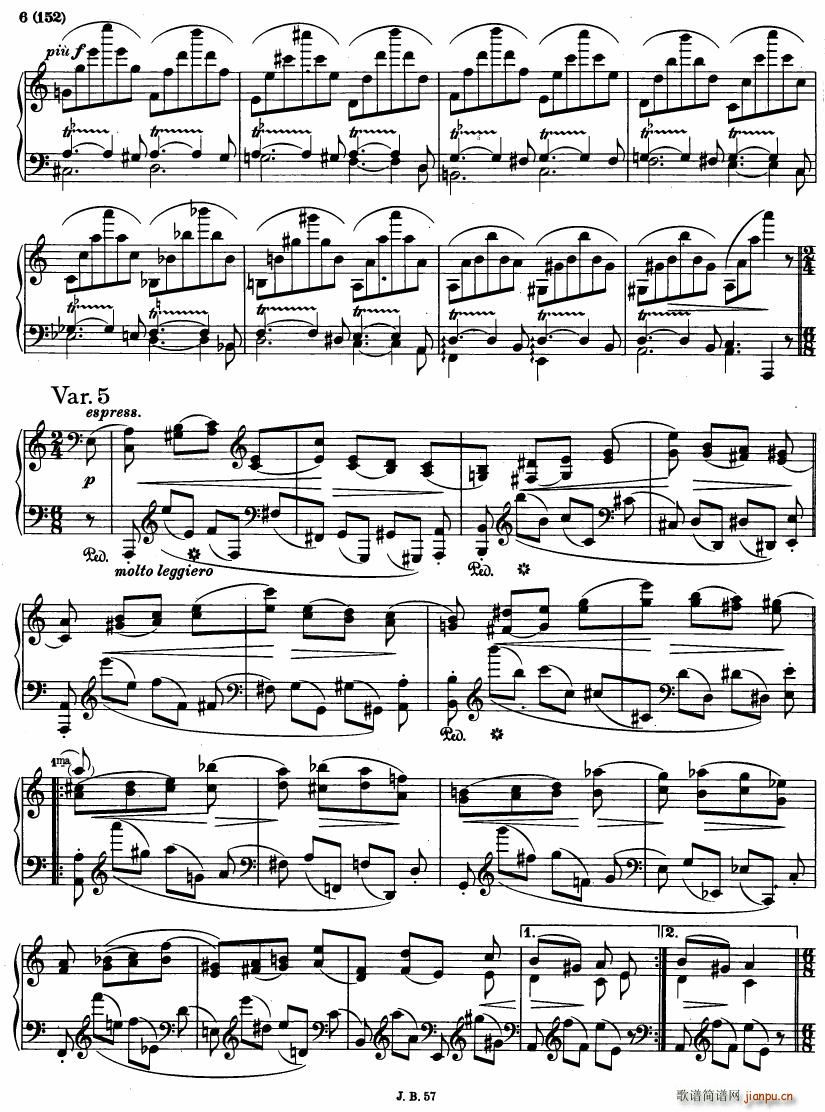 Paganini Vars 1(钢琴谱)6