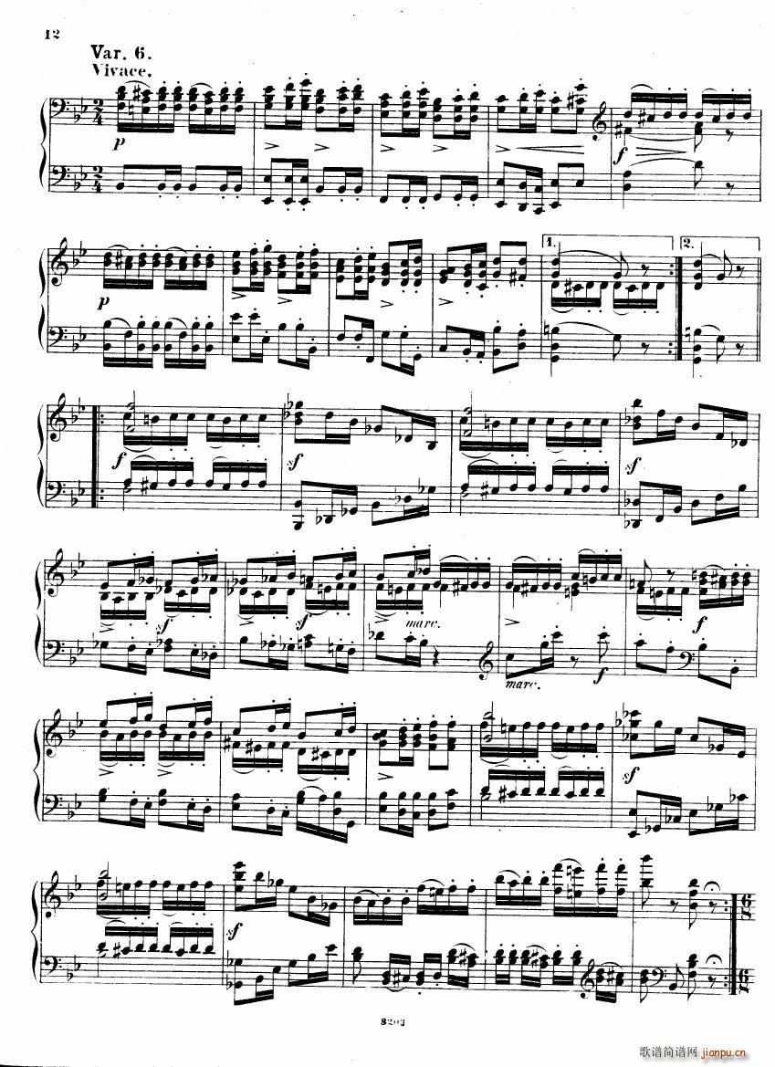 Brahms Stark Haydn Variations pno solo(钢琴谱)11