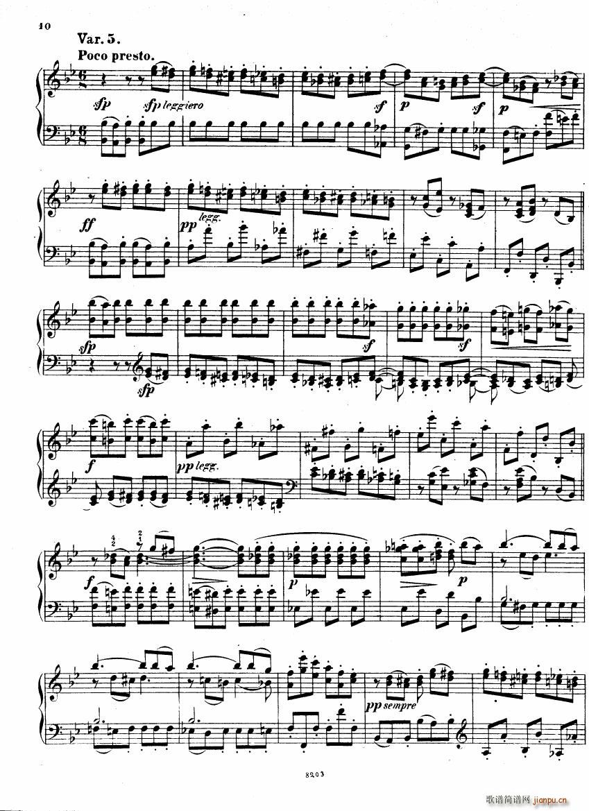 Brahms Stark Haydn Variations pno solo(钢琴谱)9