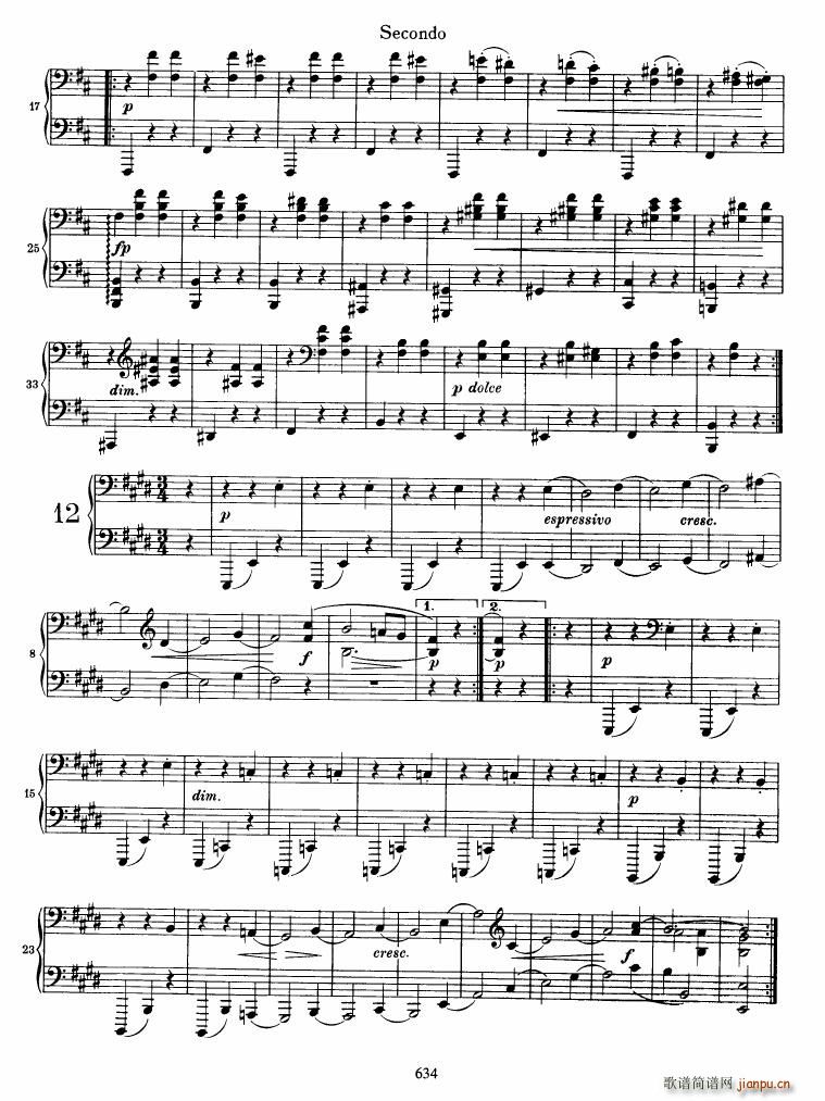 Brahms op 39 Waltzes(钢琴谱)16