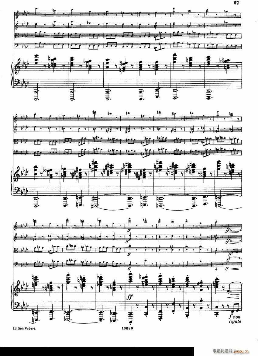 Brahms op 34 Piano Quintet f minor score 二(钢琴谱)25