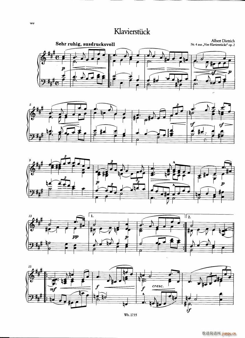 Brahms and his friends Anthology 2(钢琴谱)7