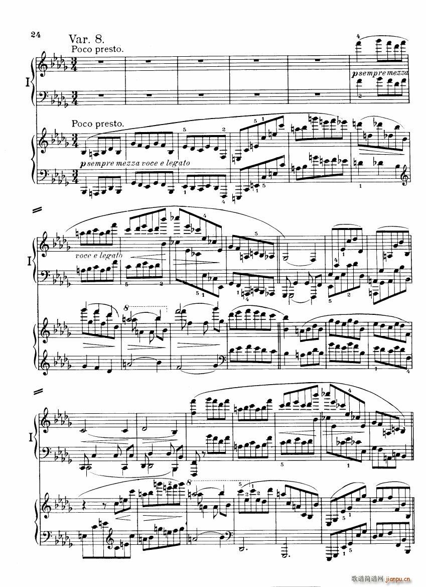 Brahms Variations on a theme by Haydn(钢琴谱)23
