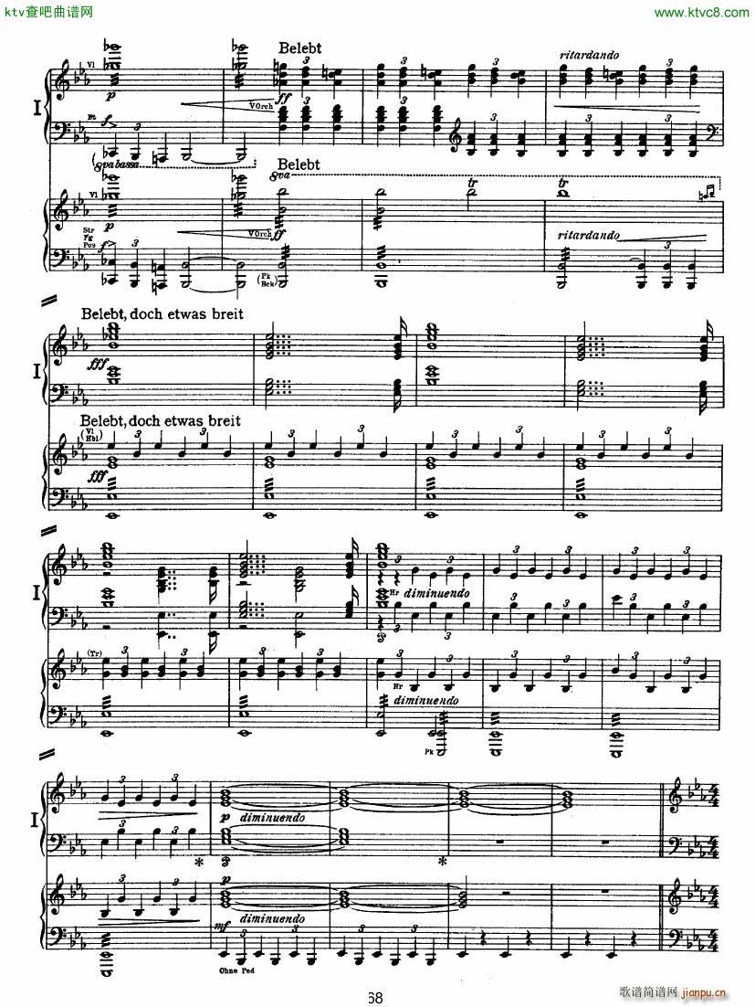 Bruckner Symphony No 4 4 hands arr 二(钢琴谱)17
