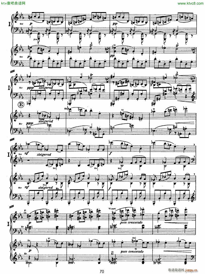 Bruckner Symphony No 4 4 hands arr 二(钢琴谱)19