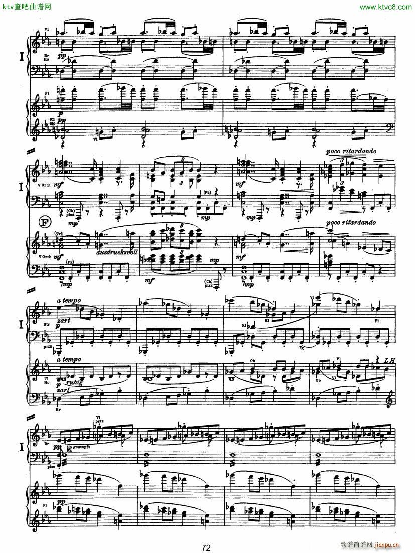 Bruckner Symphony No 4 4 hands arr 二(钢琴谱)21