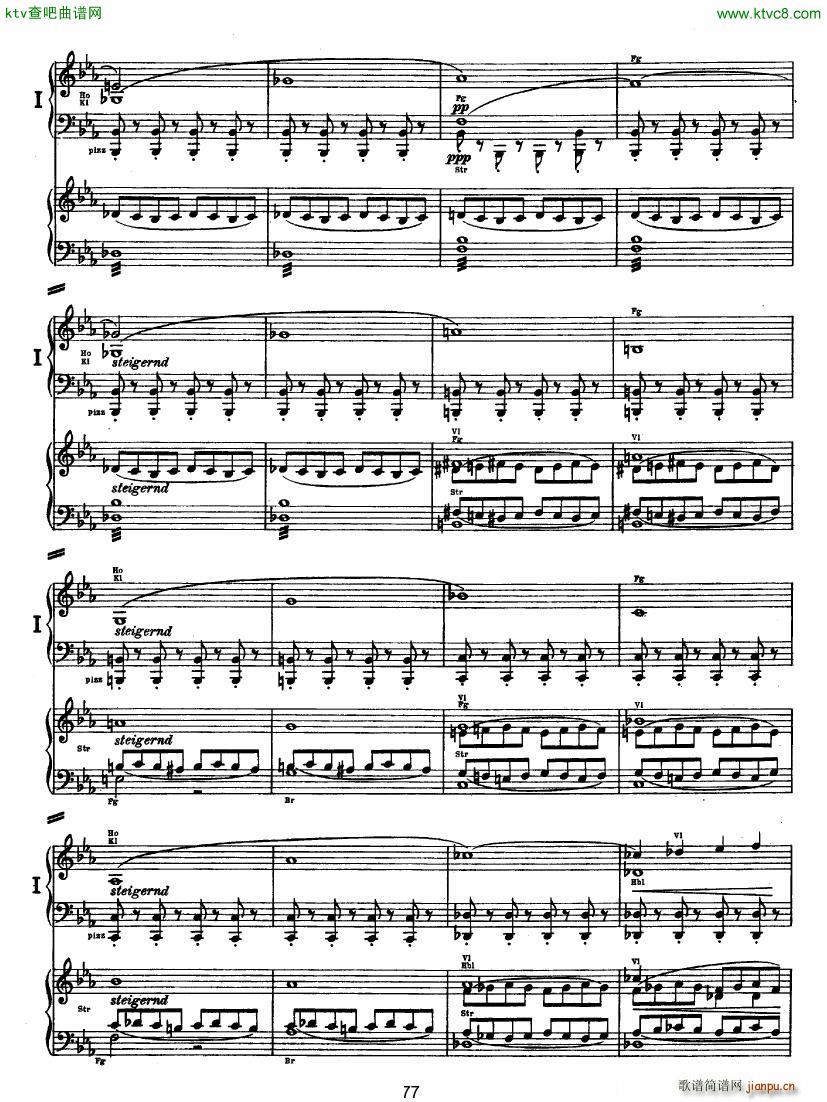 Bruckner Symphony No 4 4 hands arr 二(钢琴谱)26