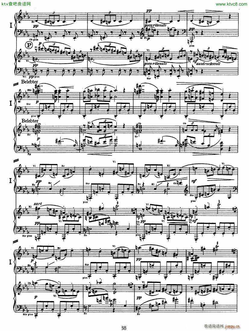 Bruckner Symphony No 4 4 hands arr 二(钢琴谱)37