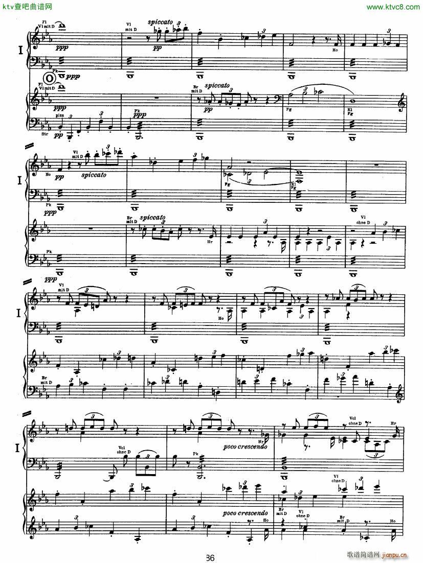 Bruckner Symphony No 4 4 hands arr 二(钢琴谱)33