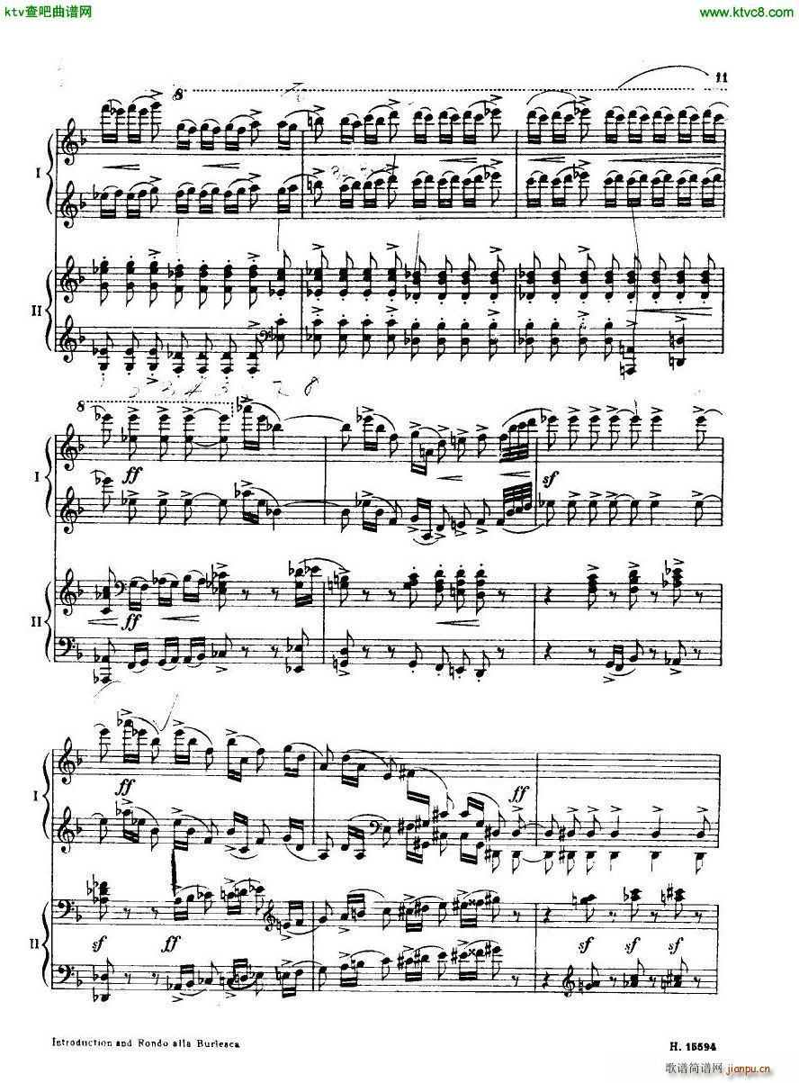 Britten Intro And Rondo Alla Burlesca(钢琴谱)10