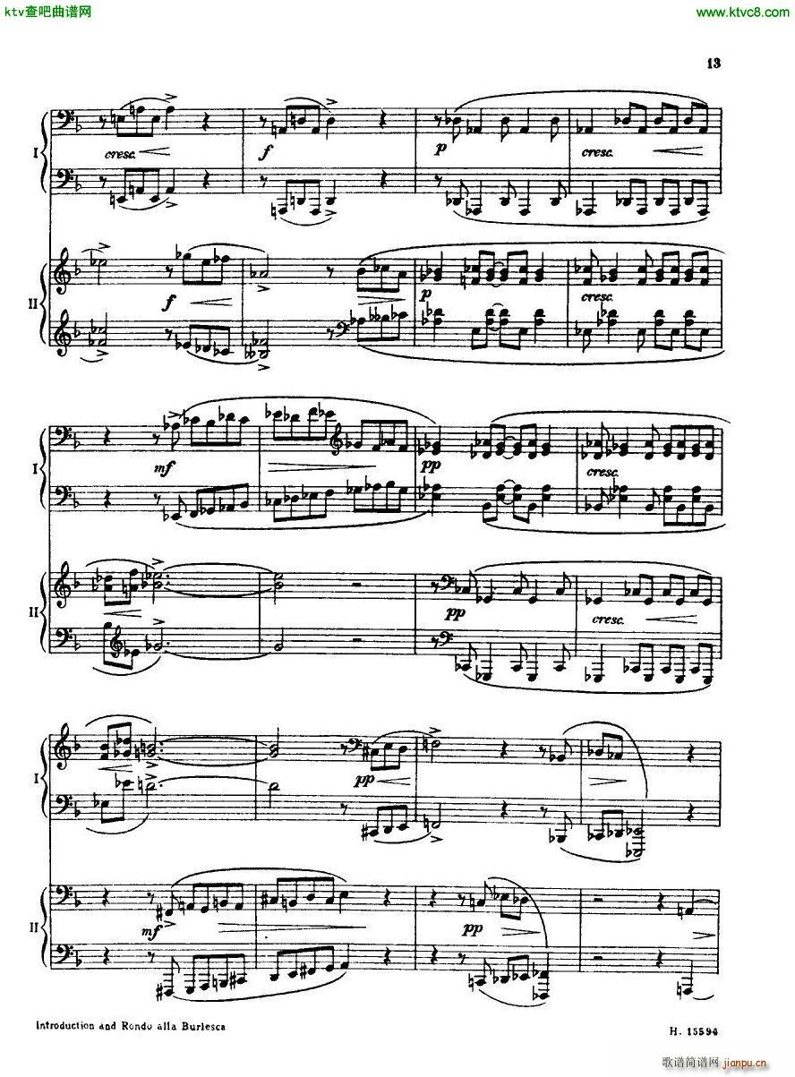 Britten Intro And Rondo Alla Burlesca(钢琴谱)12
